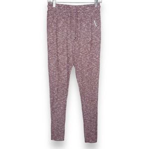 Gymshark Berry Slounge Berry Red Marl Jogger Leggings Medium